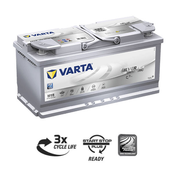 105 AMPER SILVER DYNAMIC AGM START-STOP VARTA AKÜ