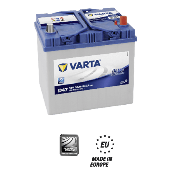 60 AMPER BLUE DYNAMIC D47 VARTA