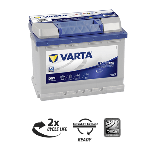 60 AMPER BLUE DYNAMIC EFB START-STOP VARTA AKÜ