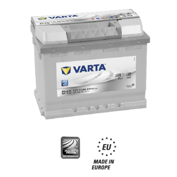 63 AMPER SILVER DYNAMIC D15 VARTA AKÜ