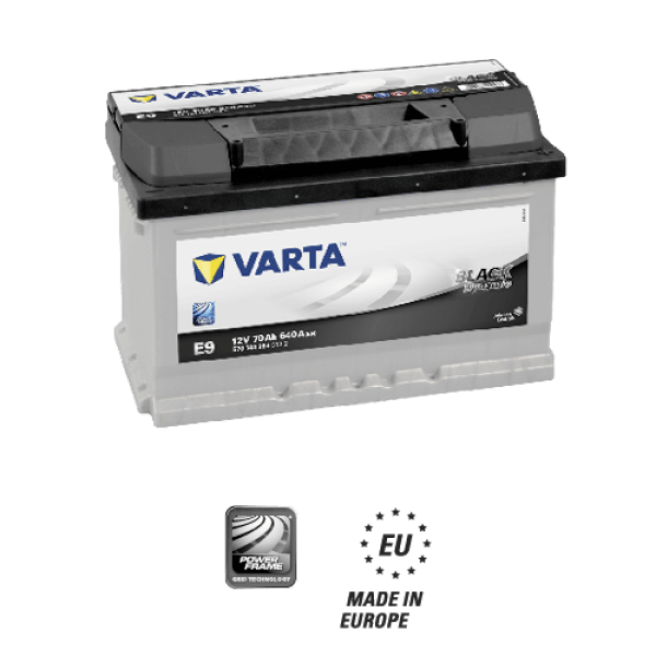 70 AMPER BLACK DYNAMIC E9 VARTA