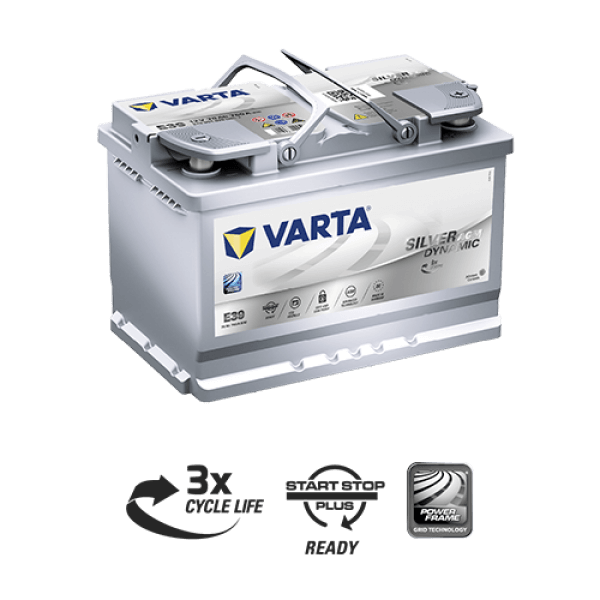 70 AMPER SILVER DYNAMIC START-STOP AGM VARTA AKÜ