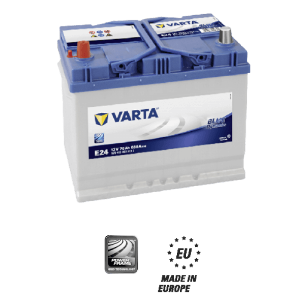 70 AMPER TERS KUTUP BLUE DYNAMIC E24 VARTA